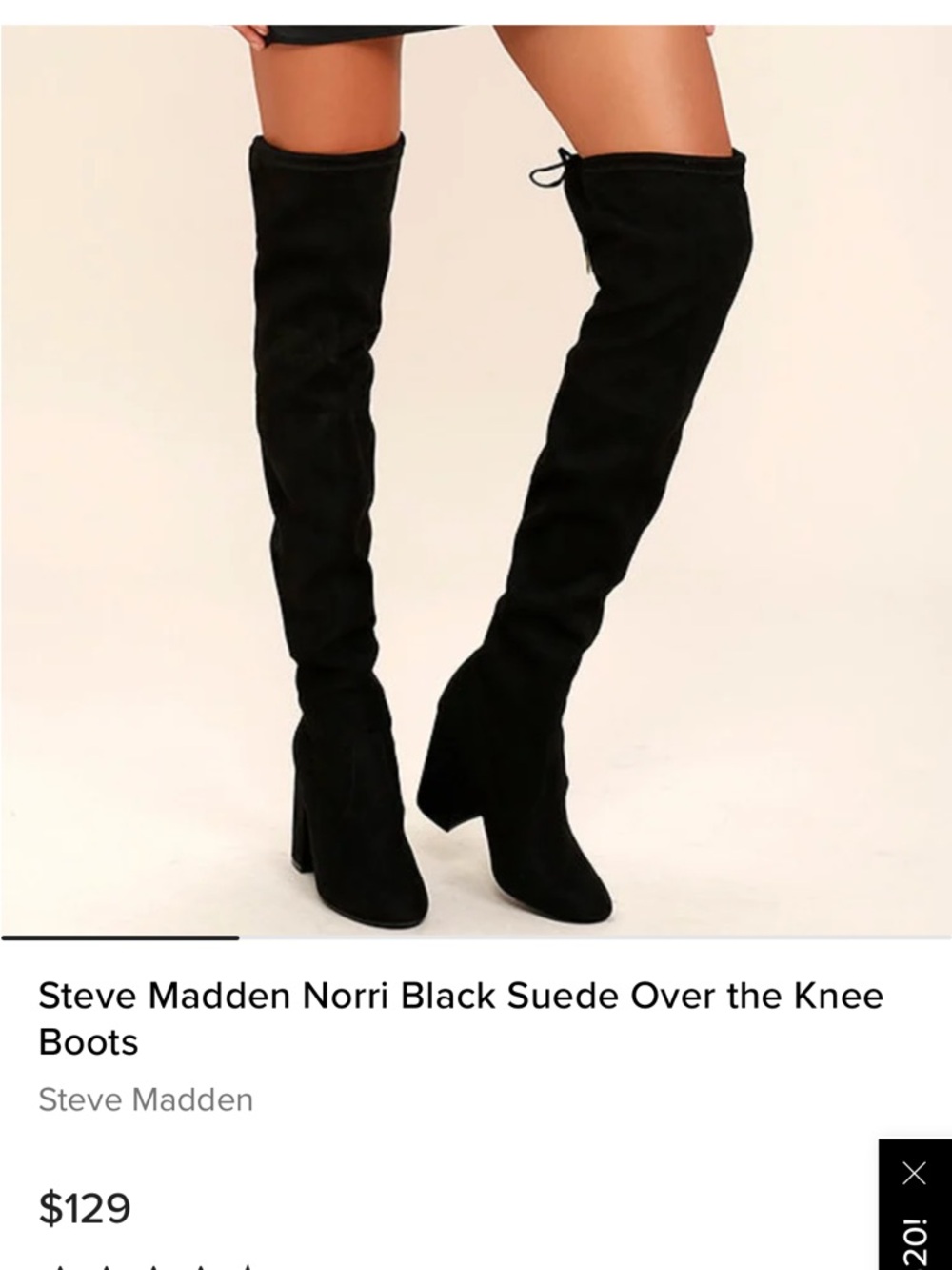 Steve Madden Black Suede Pointed Toe Block Heel Ankle Boots